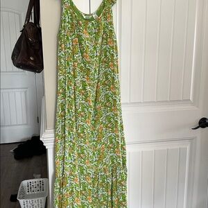 Kaktus Green Floral Dress
